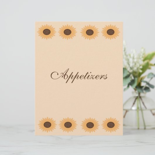 Sonnenblumengrenzrezepte (Stehend Vorderseite)