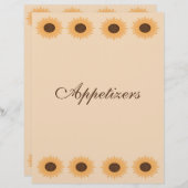 Sonnenblumengrenzrezepte (Vorne/Hinten)