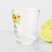 Sonnenblumengrün Blütenpflanze Junggeselinnen-Absc Schnapsglas (Rechts)