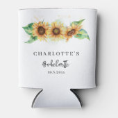 Sonnenblumengrün Blütenpflanzen Bachelorette Dosenkühler (Vorderseite)