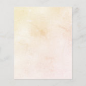 Sonnenblumengrün Budget Einladung zur Hochzeit (Rückseite)