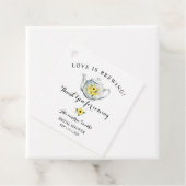 Sonnenblumengrün Danke für die Teedusche Geschenkanhänger (Beispiel)