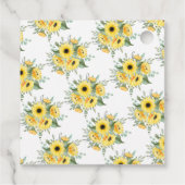 Sonnenblumengrün Danke für die Teedusche Geschenkanhänger (Rückseite)