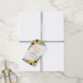 Sonnenblumengrün Danke Geschenkanhänger (Mit Garn)