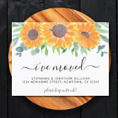 Sonnenblumengrün, ich bewege mich ankündigungspostkarte