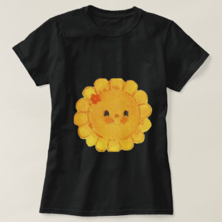 Sonnenblumengrundschwarz Abschlag von hoher Qualit T-Shirt