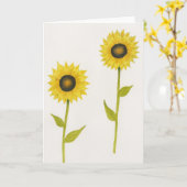 Sonnenblumengrüße Karte (Gelbe Blume)