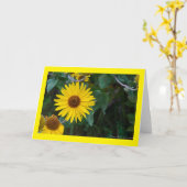 Sonnenblumengrüße Karte (Gelbe Blume)