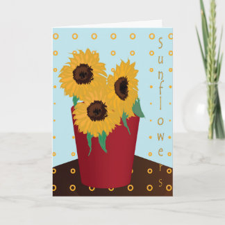 Sonnenblumengrüße Karte