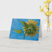 Sonnenblumengrüße und Notecard Karte (Gelbe Blume)