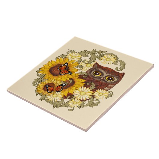 Sonnenblumenhain Fliese (Seite)