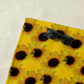 Sonnenblumenhandtuch Personalisiert Sonnenblume Ba Strandtuch (Beispiel)