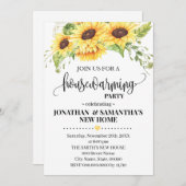 Sonnenblumenhaus Blumengarten Boho Chic in Einladung (Vorne/Hinten)