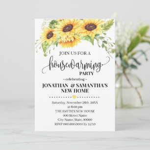 Sonnenblumenhaus Blumengarten Boho Chic in Einladung