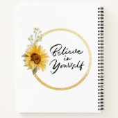 Sonnenblumenheft Notizblock (Rückseite)
