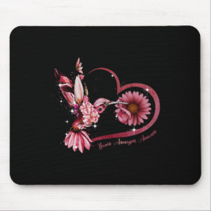 Sonnenblumenherz Burgunderband Hirnaneurysma  Mousepad
