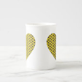 Sonnenblumenherz Porzellantasse (Vorderseite)