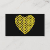 Sonnenblumenherz Visitenkarte (Rückseite)