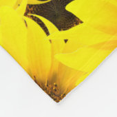 Sonnenblumenhintergrund Fleecedecke (Ecke)
