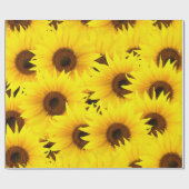 Sonnenblumenhintergrund Geschenkpapier (Flach)