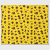 Sonnenblumenhintergrund Geschenkpapier (Flach)