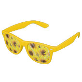 Sonnenblumenhintergrund Sonnenbrille (Schrägansicht)