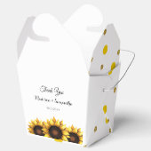 Sonnenblumenhochzeit Danke, dass Sie die Box bevor Geschenkschachtel (Geöffnet)