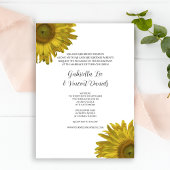 Sonnenblumenhochzeit Einladung