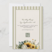 Sonnenblumenhochzeit Einladung (Rückseite)