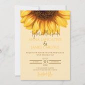 Sonnenblumenhochzeit Einladung (Vorderseite)