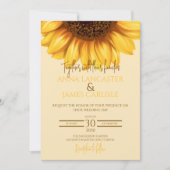 Sonnenblumenhochzeit Einladung (Vorderseite)