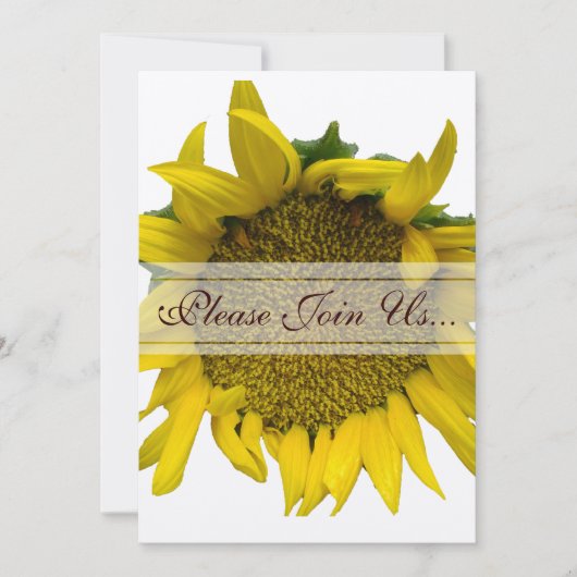 Sonnenblumenhochzeit II Einladung (Vorderseite)