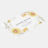 Sonnenblumenhochzeit im Spätsommer Gästebuch (Ecke)