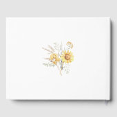 Sonnenblumenhochzeit im Spätsommer Gästebuch (Rückseite)