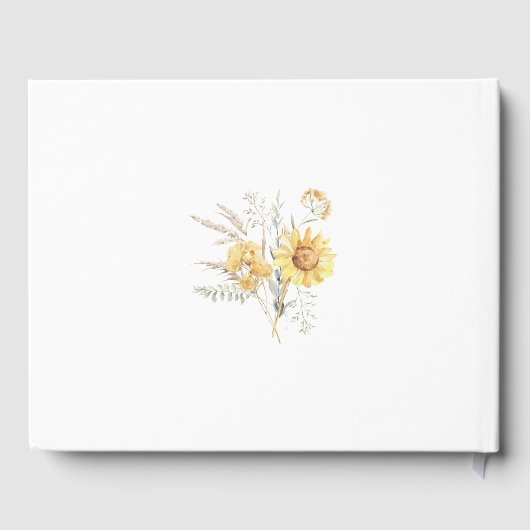 Sonnenblumenhochzeit im Spätsommer Gästebuch (Rückseite)