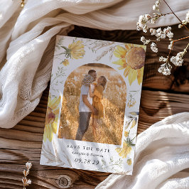 Sonnenblumenhochzeit im Spätsommer Save The Date