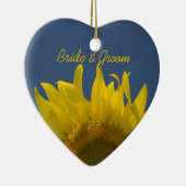 Sonnenblumenhochzeit Keramik Ornament (Rechts)