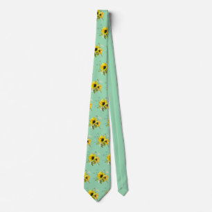 Sonnenblumenhochzeit Neck Tie Krawatte