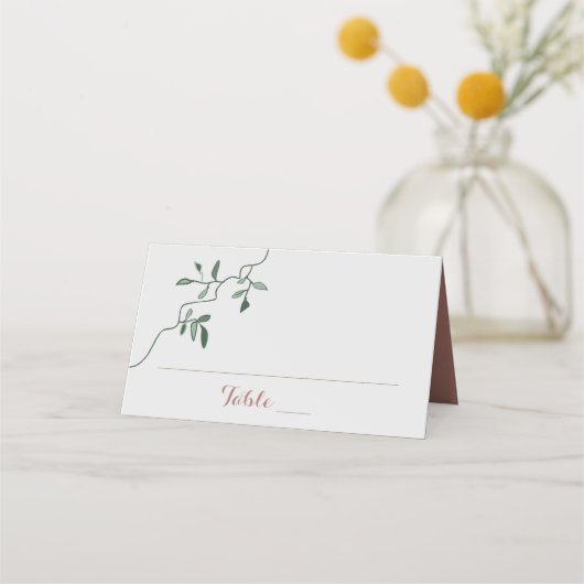 Sonnenblumenhochzeit Platzkarte (Vorderseite)