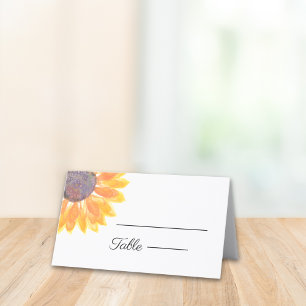 Sonnenblumenhochzeit-Platzkarte Platzkarte