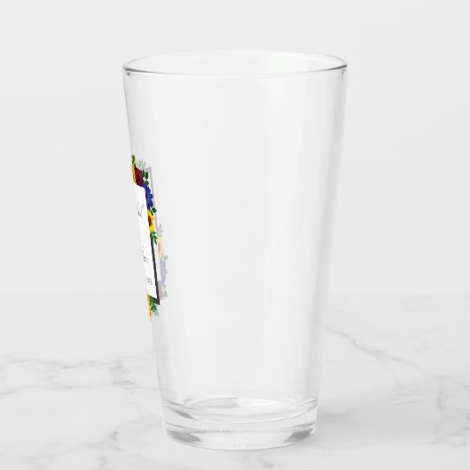 Sonnenblumenhochzeit Rose Glas (Links)