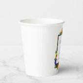 Sonnenblumenhochzeit Rose Pappbecher (Rechts)