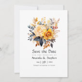 Sonnenblumenhochzeit Save The Date (Vorderseite)