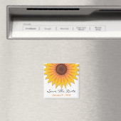 Sonnenblumenhochzeit speichert die Ankündigung Magnet (In Situ (Geschirrspüler))