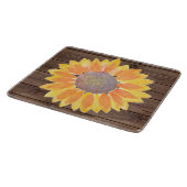 Sonnenblumenholz Schneidebrett (Ecke)