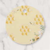 Sonnenblumenhonig-Bär vielen Dank Geschenkanhänger (Rückseite)