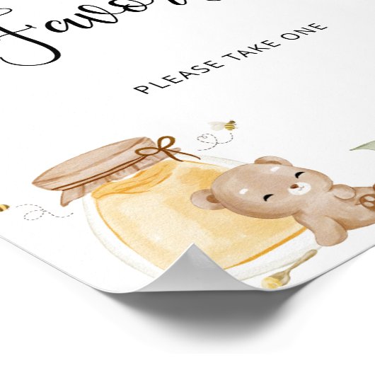 Sonnenblumenhonig trägt Gefälligkeiten Poster (Ecke)