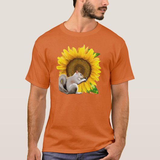 Sonnenblumenhörnchen T-Shirt (Vorderseite)