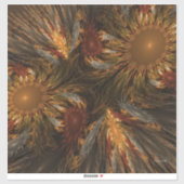 Sonnenblumenimpressionen Aufkleber (Blatt)