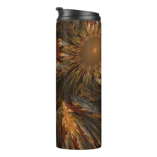 Sonnenblumenimpressionen Thermosbecher (Nach rechts gedreht)